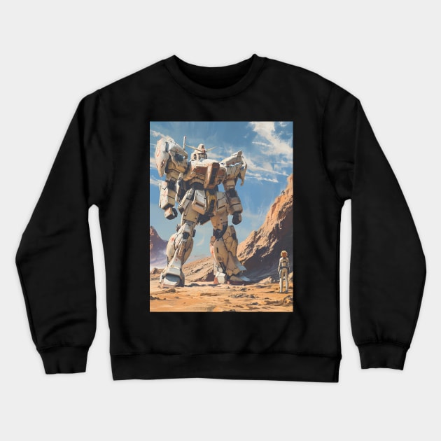 Winged Warriors: Gundam Wing, Mecha Epic, and Anime-Manga Legacy Unleashed Crewneck Sweatshirt by insaneLEDP